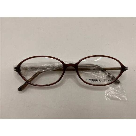 Lauren Hutton Eyeglasses Manhattan L083 Java Designer Demo Lens Red 52-16-140 main image 4